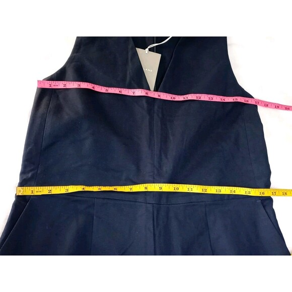 Everlane Structured Cotton Jumpsuit Sleeveless Cropped Straight Leg Size 4 NWT - Picture 8 of 12